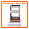 Γνήσια Original Xiaomi Redmi Note 12 Pro+ (22101316UCP, 22101316UG) SIM Card Tray Υποδοχέας Βάση Θήκη Κάρτας SIM Arctic White Άσπρο (Service Pack By Xiaomi)
