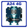 Γνήσια Original Samsung Galaxy A24 4G (SM-A245F, SM-A245F/DS) USB Type-C Charging Dock Connector Flex Sub Board, Καλωδιοταινία Υπό Πλακέτα Φόρτισης + Microphone Μικρόφωνο + Audio Jack Θύρα Ακουστικών​ GH96-15837A (Service Pack By Samsung)