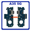 HQ OEM Συμβατό Με Samsung Galaxy A35 5G (SM-A356E, SM-A356E/DS) USB Type-C Charging Dock Connector Flex Sub Board, Καλωδιοταινία Υπό Πλακέτα Φόρτισης + Microphone Μικρόφωνο (Premium A+)