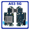 HQ OEM Συμβατό Με Samsung Galaxy A53 5G (SM-A536B, SM-A536B/DS) USB Type-C Charging Dock Connector Flex Sub Board, Καλωδιοταινία Υπό Πλακέτα Φόρτισης + Microphone Μικρόφωνο + Sim Reader Αναγνώστης Κάρτας (Premium A+)