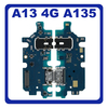 HQ OEM Samsung Galaxy A13 4G (SM-A135F, SM-A135F/DS, SM-A135M) USB Type-C Charging Dock Connector Flex Sub Board, Καλωδιοταινία Υπό Πλακέτα Φόρτισης + Microphone Μικρόφωνο + Audio Jack (Premium A+)