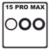 HQ OEM Συμβατό Με Apple iPhone 15 Pro Max, iPhone 15 ProMax (A2849, A3105) Main Rear Back Camera Glass Lens Πίσω Τζαμάκι Κάμερας​ (Premium A+)