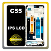 Γνήσια Original Realme C55 (RMX3710) IPS LCD Display Screen Assembly Οθόνη + Touch Screen Digitizer Μηχανισμός Αφής + Frame Bezel Πλαίσιο Σασί Black Μαύρο 4130438 (Service Pack By Realme)