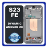 Γνήσια Original Samsung Galaxy S23 FE (SM-S711B, SM-S711B/DS) Dynamic AMOLED 2X LCD Display Screen Assembly Οθόνη + Touch Screen Digitizer Μηχανισμός Αφής + Frame Bezel Πλαίσιο Σασί Graphite Μαύρο GH82-32854A (Service Pack By Samsung)