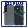 HQ OEM Συμβατό Με Samsung Galaxy S22 Plus 5G , S22+ 5G (SM-S906B, SM-S906B/DS) Rear Back Battery Cover Πίσω Καπάκι Πλάτη Μπαταρίας + Camera Lens Τζαμάκι Κάμερας Black Μαύρο (Premium A+)