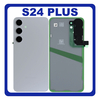 HQ OEM Συμβατό Με Samsung Galaxy S24 Plus, S24+ (SM-S926B, SM-S926B/DS) Rear Back Battery Cover Πίσω Κάλυμμα Καπάκι Μπαταρίας + Camera Lens Τζαμάκι Κάμερας Marble Grey Γκρι (Premium A+)