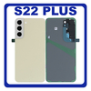 Γνήσια Original Samsung Galaxy S22 Plus 5G , S22+ 5G (SM-S906B, SM-S906B/DS) Rear Back Battery Cover Πίσω Καπάκι Πλάτη Μπαταρίας + Camera Lens Τζαμάκι Κάμερας Cream GH82-27444F (Service Pack By Samsung)