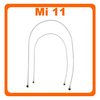 Γνήσια Original Xiaomi Mi 11 5G (M2011K2C, M2011K2G) Set Coaxial Antenna Signal Module Flex Cable Ομοαξονικό Καλώδιο Κεραίας White Άσπρο 172mm + 173mm (Service Pack By Xiaomi)