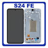 Γνήσια Original Samsung Galaxy S24 FE (SM-S721B, SM-S721B/DS) Dynamic AMOLED 2X LCD Display Screen Assembly Οθόνη + Touch Screen Digitizer Μηχανισμός Αφής + Frame Bezel Πλαίσιο Σασί Grey Γκρι / Blue Μπλε / Mint Πράσινο / Yellow Κίτρινο GH82-35848B (Service Pack By Samsung)