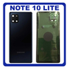 OEM HQ Samsung Galaxy Note 10 Lite , Note10 Lite N770 (SM-N770F, SM-N770F/DS, SM-N770F/DSM) Rear Back Battery Cover Πίσω Κάλυμμα Καπάκι Μπαταρίας + Camera Lens Τζαμάκι Κάμερας Black Μαύρο (Premium A+)