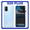 OEM HQ Samsung Galaxy S20 Plus , S20+ G985 (SM-G985, SM-G985F, SM-G985F/DS) Rear Back Battery Cover Πίσω Κάλυμμα Καπάκι Μπαταρίας + Camera Lens Τζαμάκι Κάμερας Blue Μπλε (Grade AAA+++)