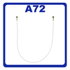 Γνήσια Original Samsung Galaxy A72 SM-A725F SM-A726B CBF Coaxial Antenna Cable 142.5mm GH39-02105A Καλώδιο Κεραίας Ομοαξονικό White Άσπρο (Service Pack By Samsung)
