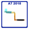 Original Γνήσιο Samsung Galaxy A7 2018 A750F (SM-A750F/DS, SM-A750FN/DS) Fingerprint Flex Sensor Καλωδιοταινία Αισθητήρας Δακτυλικού Αποτυπώματος Black Μαύρο GH96-12118C (Service Pack By Samsung)