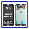 OEM HQ Samsung Galaxy S5 G900 (G900F, SM-G900F) Super AMOLED LCD Display Screen Assembly Οθόνη + Touch Screen Digitizer Μηχανισμός Αφής Black Μαύρο (Premium A+)