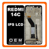 HQ OEM Συμβατό Με Xiaomi Redmi 14C (2411DRN47C, 2409BRN2CA), Poco C75 (2410FPCC5G)​ IPS LCD Display Screen Assembly Οθόνη + Touch Screen Digitizer Μηχανισμός Αφής + Frame Bezel Πλαίσιο Σασί Black Μαύρο (Premium A+)