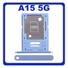 Γνήσια Original Samsung Galaxy A15 5G (SM-A156B, SM-A156B/DS) SIM Card Tray + Micro SD Tray Slot Υποδοχέας Βάση Θήκη Κάρτας SIM Blue Μπλε GH98-48940E (Service Pack By Samsung)