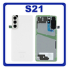 Γνήσιο Original Samsung Galaxy S21 5G 2021 G991 (G991B, G991B/DS) Rear Back Battery Cover Πίσω Κάλυμμα Καπάκι Πλάτη Μπαταρίας Phantom White Άσπρο GH82-24519C (Service Pack By Samsung)