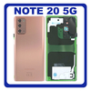Γνήσια Original Samsung Galaxy Note 20 5G, Note20 5G (SM-N981B, SM-N981B/DS) Rear Back Battery Cover Πίσω Κάλυμμα Καπάκι Πλάτη Μπαταρίας Mystic  Bronze GH82-23299B (Service Pack By Samsung)