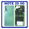 Γνήσια Original Samsung Galaxy Note 20 5G, Note20 5G (SM-N981B, SM-N981B/DS) Rear Back Battery Cover Πίσω Κάλυμμα Καπάκι Πλάτη Μπαταρίας Mystic Green Πράσινο GH82-23299C GH82-23298C​ (Service Pack By Samsung)