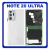 Γνήσια Original Samsung Galaxy Note 20 Ultra 5G, Note20 Ultra 5G (SM-N986B, SM-N986B/DS) Rear Back Battery Cover Πίσω Κάλυμμα Καπάκι Πλάτη Μπαταρίας White Άσπρο GH82-23281C (Service Pack By Samsung)