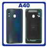 Γνήσια Original Samsung Galaxy A40 (SM-A405F, SM-A405FN, SM-A405FM, SM-A405S) Rear Back Battery Cover Πίσω Κάλυμμα Καπάκι Πλάτη Μπαταρίας Black Μαύρο GH82-19406A (Service Pack By Samsung)