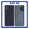 Γνήσια Original Samsung Galaxy A32 4G (SM-A325F, SM-A325F/DS, SM-A325M, SM-A325N) Rear Back Battery Cover Πίσω Κάλυμμα Καπάκι Πλάτη Μπαταρίας + Camera Lens Τζαμάκι Κάμερας Awesome Black Μαύρο GH82-25545A (Service Pack By Samsung)
