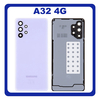 Γνήσια Original Samsung Galaxy A32 4G (SM-A325F, SM-A325F/DS, SM-A325M, SM-A325N) Rear Back Battery Cover Πίσω Κάλυμμα Καπάκι Πλάτη Μπαταρίας + Camera Lens Τζαμάκι Κάμερας Awesome Violet Βιολετή GH82-25545D (Service Pack By Samsung)