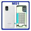 Original Γνήσιο Samsung Galaxy M51 M515F (SM-M515F, SM-M515F/DSN) Battery Cover Καπάκι Μπαταρίας White Άσπρο GH82-23415B (Service Pack By Samsung)