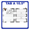 Γνήσιο Original Samsung Galaxy TAB A 10.5 WiFi (SM-T590, SM-T595) Battery Μπαταρία  Li-Po 7300 mAh EB-BT595ABE (Service Pack By Samsung) GH43-04840A
