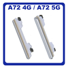Γνήσια Original Samsung Galaxy A72 (SM-A725F, SM-A725F/DS), A72 5G (SM-A726B, SM-A726B/DS) Volume Button External Side Keys Πλαινό Πλήκτρο Κουμπί Ρύθμισης Έντασης Ήχου Awesome White Άσπρο GH98-46399D​ (Service Pack By Samsung)