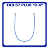 Γνήσιο Original Samsung Galaxy TAB S7+ 12.4 (T970, T976), A22 (SM-A225F), A32 (SM-A325F), Coaxial Antenna Signal Module Flex Cable Ομοαξονικό Καλώδιο Κεραίας 107.2mm Blue Μπλε GH39-01935A (Service Pack By Samsung)