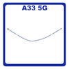 Γνήσια Original Samsung Galaxy A33 5G (SM-A336E, SM-A336B) Coaxial Antenna Signal Module Flex Cable Ομοαξονικό Καλώδιο Κεραίας 117mm Blue Μπλε GH39-02137A (Service By Samsung)