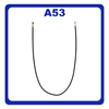 Γνήσια Original Samsung Galaxy A53 5G (SM-A536B, SM-A536B/DS) Coaxial Antenna Signal Module Flex Cable Ομοαξονικό Καλώδιο Κεραίας 131mm Black Μαύρο GH39-01841A (Service Pack By Samsung)