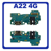 Γνήσιο Original Samsung Galaxy A22 4G 2021 A225F (SM-A225F, SM-A225F/DS) Καλωδιοταινία Φόρτισης SUB Charging Board (Charge Connector Dock Flex) + Mic Μικρόφωνο GH59-15487A (Service Pack By Samsung)