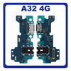Γνήσια Original Samsung A32 (SM-A325F, SM-A325F/DS,) USB Type-C Charging Dock Connector Flex Sub Board, Καλωδιοταινία Υπό Πλακέτα Φόρτισης + Microphone Μικρόφωνο + Audio Jack Θύρα Ακουστικών GH96-14244A (Service Pack By Samsung)