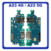 Γνήσια Original Samsung Galaxy A23 (SM-A235F, SM-A235F/DS), A23 5G (SM-A236U, SM-A236U1) USB Type-C Charging Dock Connector Flex Sub Board, Καλωδιοταινία Υπό Πλακέτα Φόρτισης + Microphone Μικρόφωνο GH96-15504A (Service Pack By Samsung)