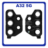 Γνήσια Original Samsung Galaxy A32 5G, A 32 5G (SM-A326B, SM-A326B/DS) Rear Back Camera Frame Πίσω Πλαίσιο Κάμερας Awesome Black Μαύρο GH64-08432A (Service Pack By Samsung)