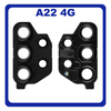 Γνήσια Original Samsung Galaxy A22 4G, A 22 4G (SM-A225F, SM-A225F/DS) Rear Back Camera Glass Lens Πίσω Τζαμάκι Κάμερας Black Μαύρο GH64-08474A (Service Pack By Samsung)