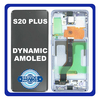 Γνήσια Original Samsung Galaxy S20+ 5G, S20 Plus 5G (SM-G986, SM-G986F) Dynamic AMOLED LCD Display Screen Assembly Οθόνη + Touch Screen Digitizer Μηχανισμός Αφής + Frame Bezel Πλαίσιο Σασί Purple Μωβ (BTS Edition) GH82-22134K (Service Pack By Samsung)