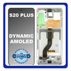 Γνήσια Original Samsung Galaxy S20+ 5G, S20 Plus 5G (SM-G986, SM-G986F) Dynamic AMOLED LCD Display Screen Assembly Οθόνη + Touch Screen Digitizer Μηχανισμός Αφής + Frame Bezel Πλαίσιο Σασί Cloud White GH82-22134B (Service Pack By Samsung)
