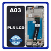 Γνήσια Original Samsung Galaxy A03, A 03 (SM-A035G, SM-A035G/DS) PLS LCD Display Screen Assembly Οθόνη + Touch Screen Digitizer Μηχανισμός Αφής + Frame Bezel Πλαίσιο Σασί Black Μαύρο GH81-21626A EU CODE (Service Pack By Samsung)
