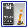 HQ OEM Συμβατό Για Samsung Galaxy Α01 (SM-A015F, SM-A015F/DS), M01 (SM-M015G, SM-M015F) PLS LCD Display Screen Assembly Οθόνη + Touch Screen Digitizer Μηχανισμός Αφής Black Μαύρο No Frame (Grade AAA+++)