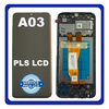Γνήσια Original Samsung Galaxy A03 Core (SM-A032F, SM-A032F/DS, SM-A032M) PLS LCD Display Screen Assembly Οθόνη + Touch Screen Digitizer Μηχανισμός Αφής + Frame Bezel Πλαίσιο Σασί  Black Μαύρο GH81-21711A (Service Pack By Samsung)