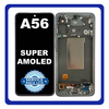 Γνήσια Original Samsung Galaxy A56 5G (SM-A566V, SM-A566B) Super AMOLED LCD Display Screen Assembly Οθόνη + Touch Screen Digitizer Μηχανισμός Αφής + Frame Bezel Graphite GH82-36829A​​​ (Service Pack By Samsung)