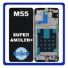 Γνήσια Original Samsung Galaxy M55 5G (SM-M556B, SM-M556B/DS) Super AMOLED+ LCD Display Screen Assembly Οθόνη + Touch Screen Digitizer Μηχανισμός Αφής + Frame Bezel Dark Blue GH81-25791A (Service Pack By Samsung)