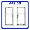 Γνήσια Original Samsung Galaxy A42 5G, Galaxy A 42 5G (SM-A426B, SM-A426B/DS, SM-A4260) SIM Card Tray + Micro SD Tray Slot Υποδοχέας Βάση Θήκη Κάρτας SIM Prism Dot White Άσπρο GH64-08247B​​ (Service Pack By Samsung)