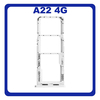 Γνήσια Original Samsung Galaxy A22 4G , Galaxy A 22 4G (SM-A225F, SM-A225F/DS) SIM Card Tray + Micro SD Tray Slot Υποδοχέας Βάση Θήκη Κάρτας SIM White Άσπρο GH98-46654B​ (Service Pack By Samsung)