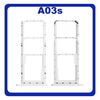 Γνήσια Original Samsung Galaxy A03s (SM-A037G, SM-A037U​) SIM Card Tray + Micro SD Tray Slot Υποδοχέας Βάση Θήκη Κάρτας SIM White Άσπρο GH81-21257A (Service Pack By Samsung)