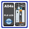 Γνήσια Original Samsung Galaxy A04S (SM-A047F, SM-A047F/DS) PLS LCD Display Screen Assembly Οθόνη + Touch Screen Digitizer Μηχανισμός Αφής + Frame Bezel Πλαίσιο Σασί  Black Μαύρο GH82-29805A GH82-29806A (Service Pack By Samsung)