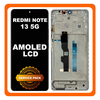 Γνήσια Original Xiaomi Redmi Note 13 5G (2312DRAABG, 2312DRAABI), AMOLED LCD Display Screen Assembly Οθόνη + Touch Screen Digitizer Μηχανισμός Αφής + Frame Bezel Πλαίσιο Σασί Arctic White Άσπρο 5600040N1700 (Service Pack By Xiaomi)